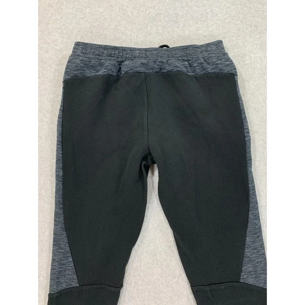 Puma Black & Gray Mens Jogger Sweatpants
